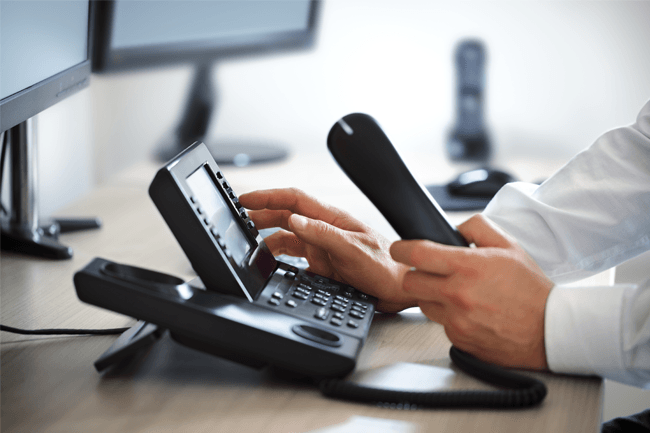 What is the Best Business Phone System- Close-Up Shot of a Business Phone
