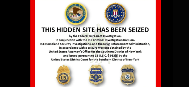FBI Website Shutdown Notice